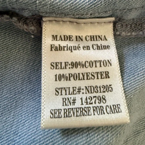 Vici Medium Wash Denim Babydoll Dress - Picture 6 of 6